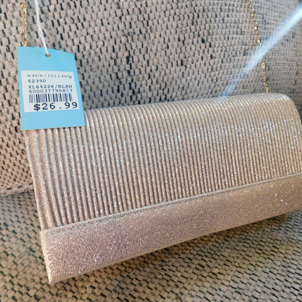 NWT Cocktail Clutch with Gold Chain